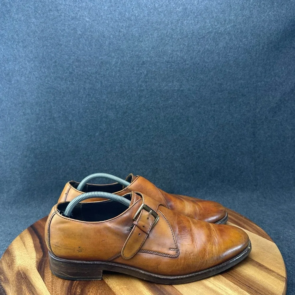 Vtg Cole Haan Air Madison Tan Monk Strap Loafers Sz 10 M Nikeair Derby Oxford
